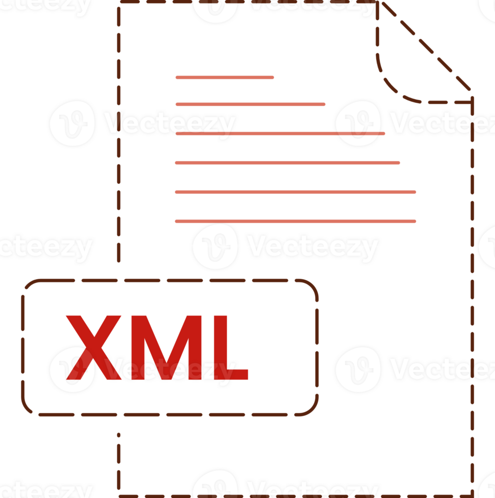 Creative Xml Icon Black Rounded Dashed Outline Graphic png