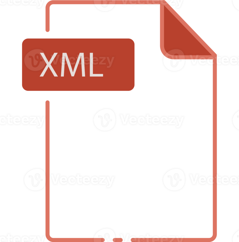 Xml File Format Minimal Icon Outline Illustration png