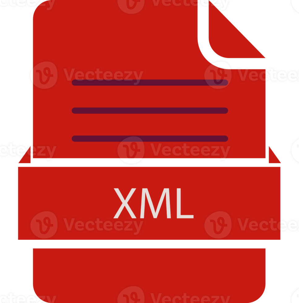 Modern Xml File Icon Black Color And Lines png