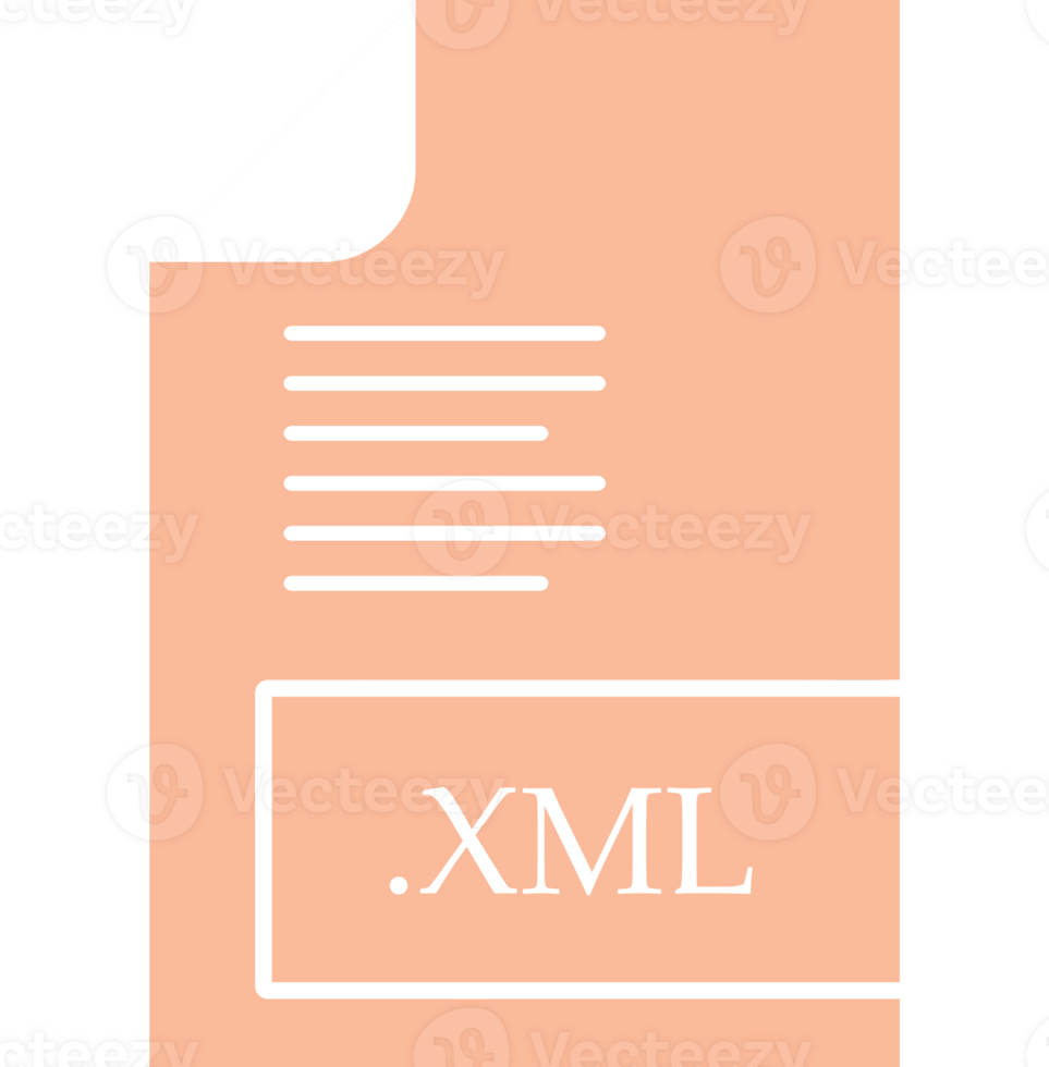 Creative Xml File Format Icon Fill Insidse With Symbol Graphic png