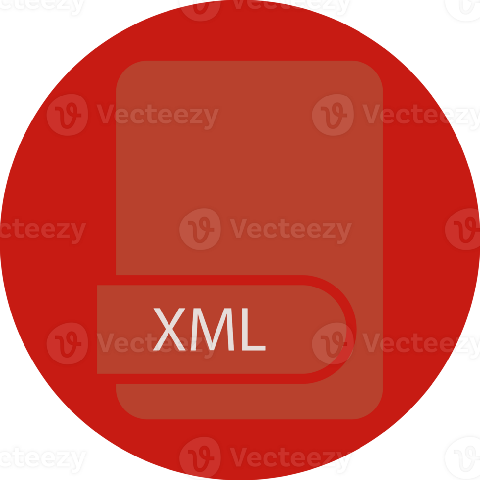 Creative Xml File Format Icon Circular Shape Graphic png