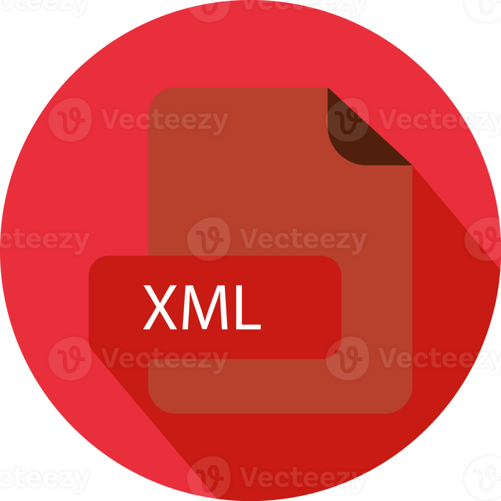 Creative Xml File Extension Icon With Black Shadow Circular Icon Graphic png