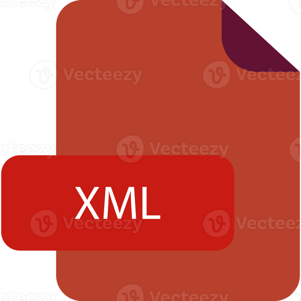 Creative Xml File Extension Icon Rounded Corners And Deep Color Graphic png