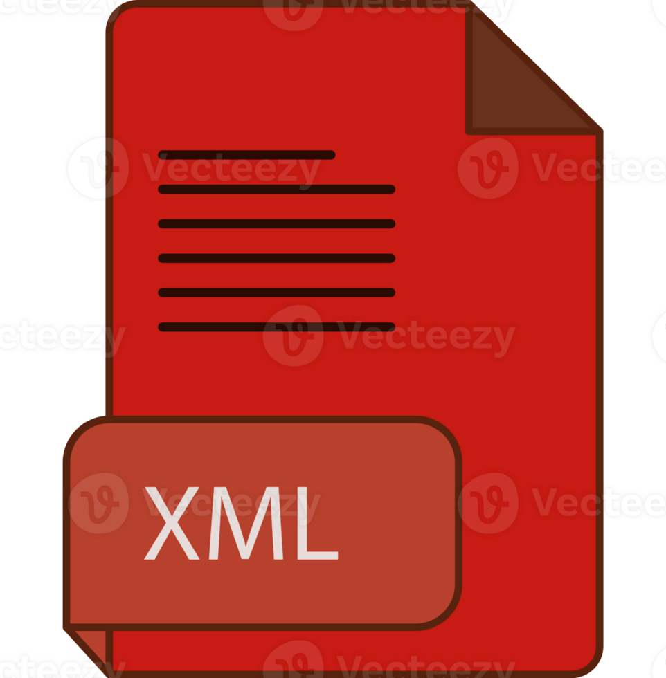 Modern Xml File Extension Icon Rounded Lines And Crisp Corners png