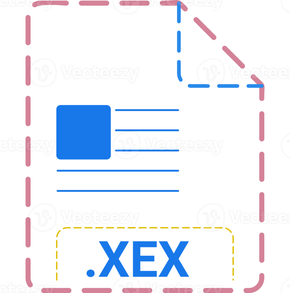 Xex File Icon Minsk Dashed Rounded Outline Art png