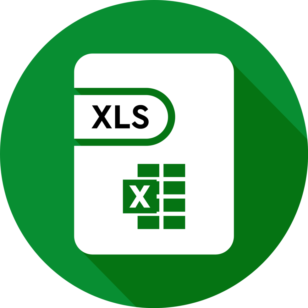 Xls File Icon Christi And Orange Color In Circular Shape png