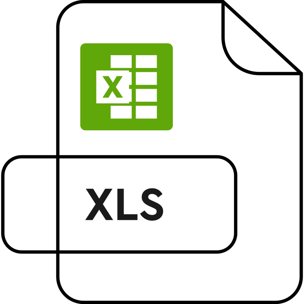 Xls File Extension Icon Purple And Yellow Outline Color png