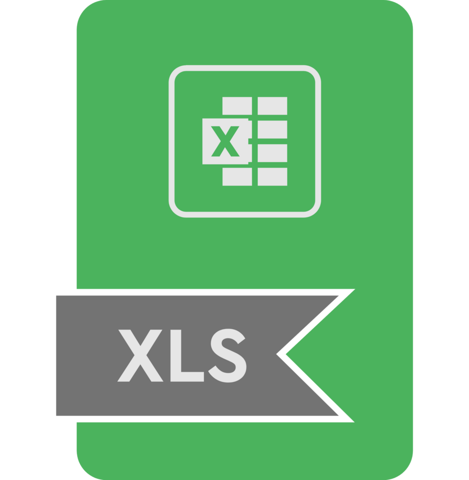 Xls File Format Icon Malachite Fill V2 png