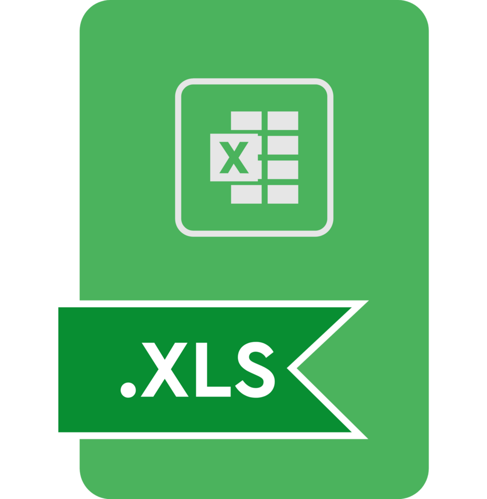 Xls File Format Icon Malachite Fill V1 png