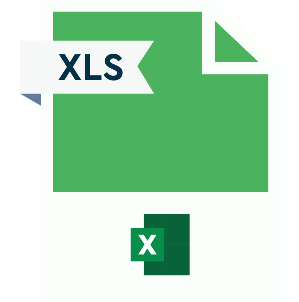 Xls File Format Icon Roe Color Fill png