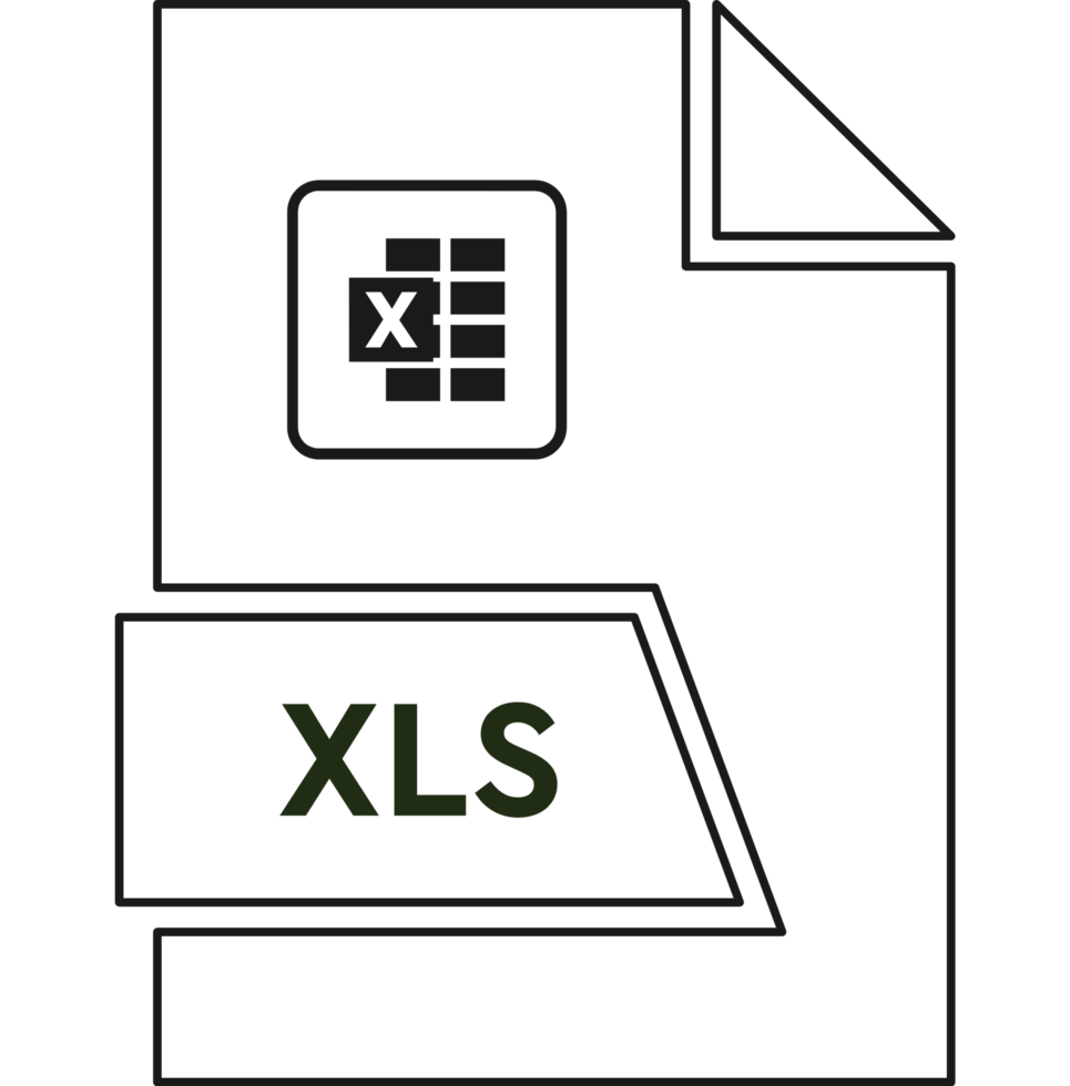 Xls File Format Icon Spacing In Objects png