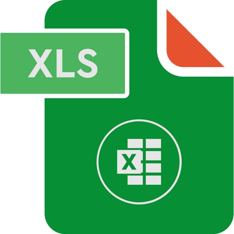 Xls File Format Icon Rounded Shapes And Spacing png