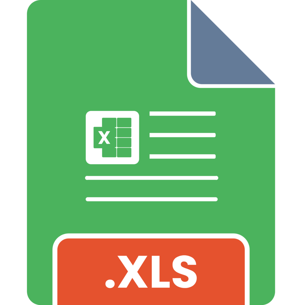 Xls File Minimal Icon png