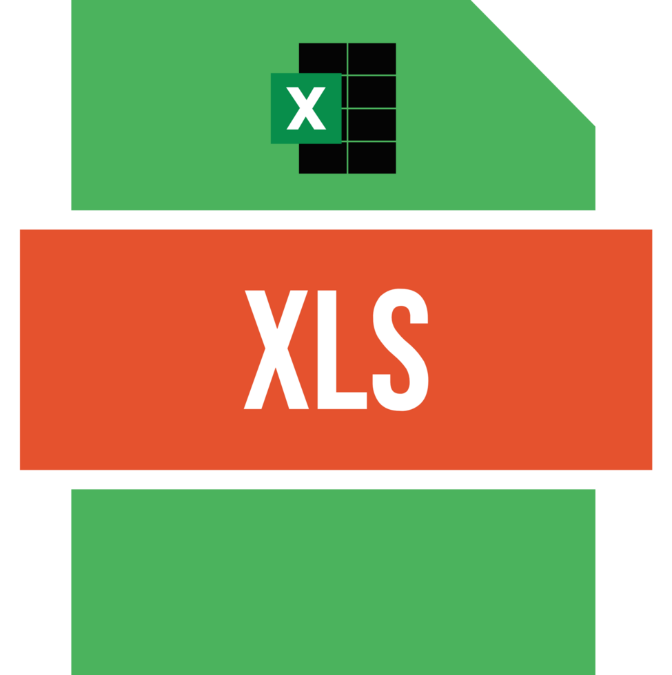 Xls Icon Cinnabar Fill png