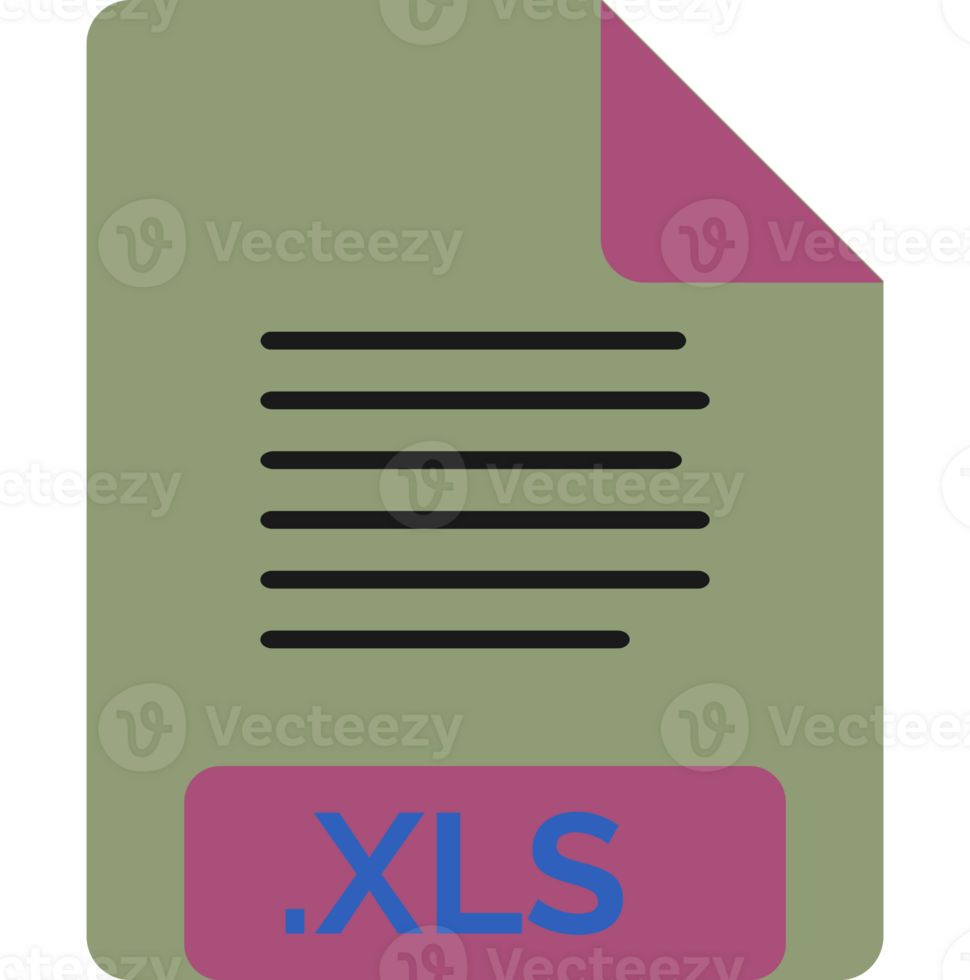 Creative Xls File Icon Minimal Graphic png