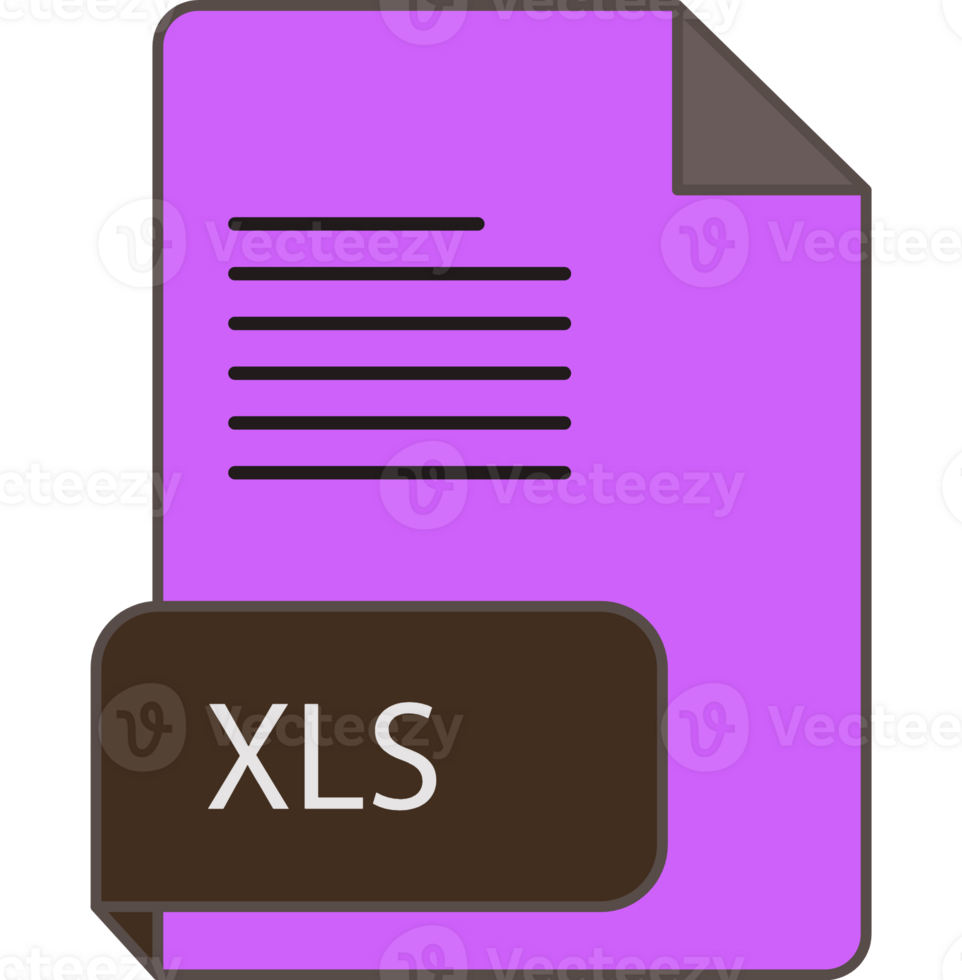 Modern Xls File Extension Icon Rounded Lines And Crisp Corners png