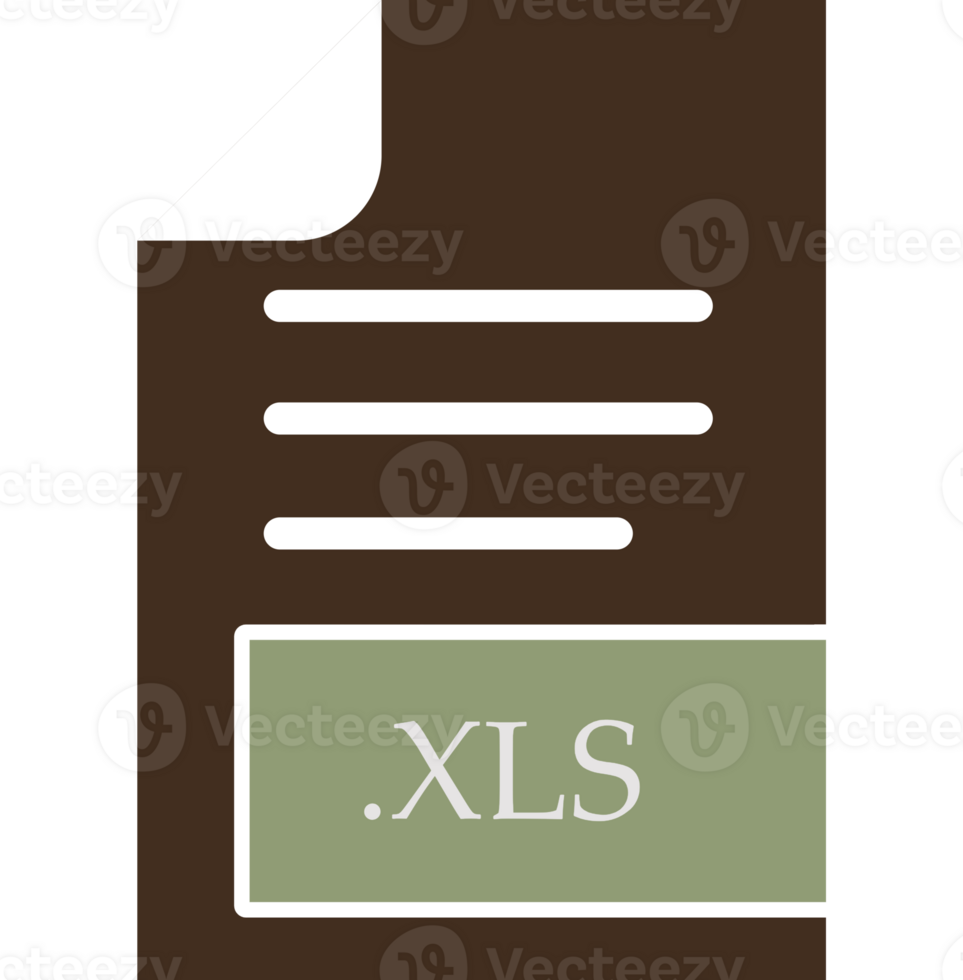 Modern Xls File Format Icon Fill Inside png