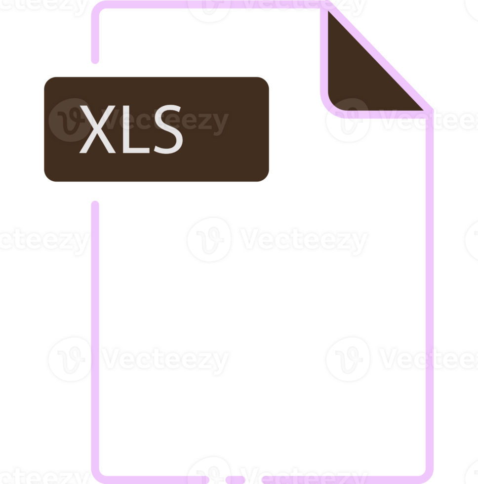 Modern Xls File Format Minimal Icon Outline png