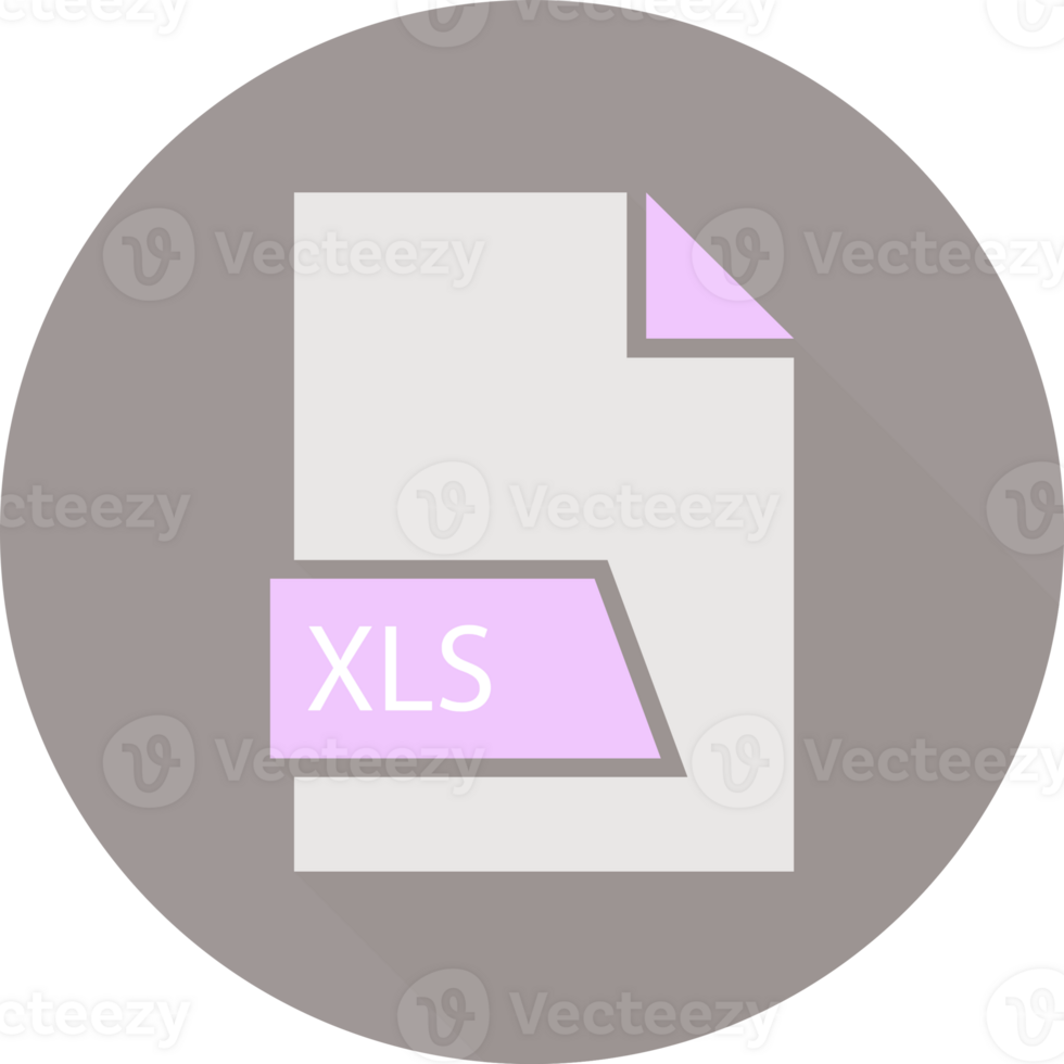 Xls File Format Icon Space In Shapes And Circular Shape Outside Design Element png