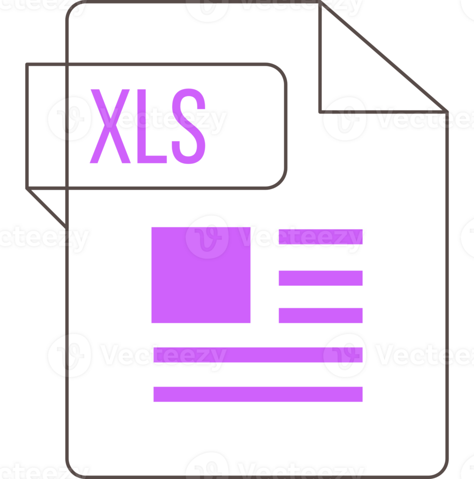 Modern Xls Icon Inside Transparent Outline And Sharp Corners png