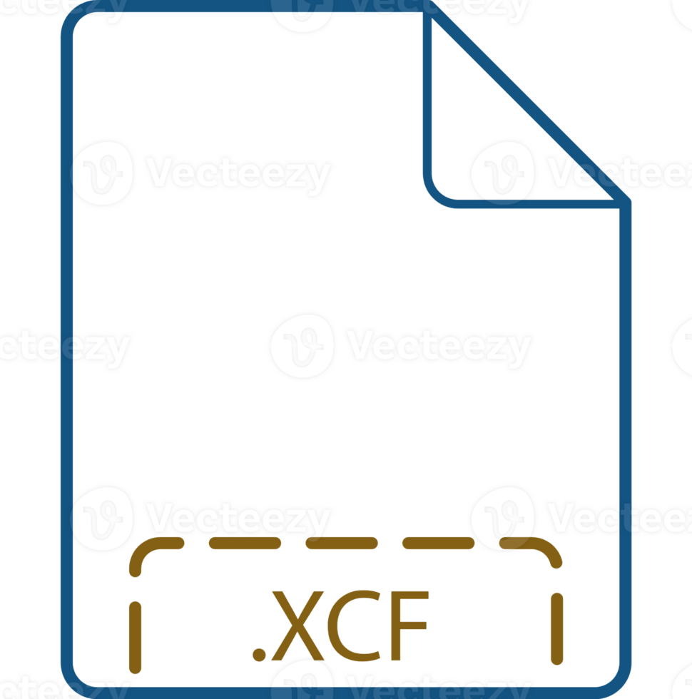 Xcf File Icon Deep Rounded Outline png