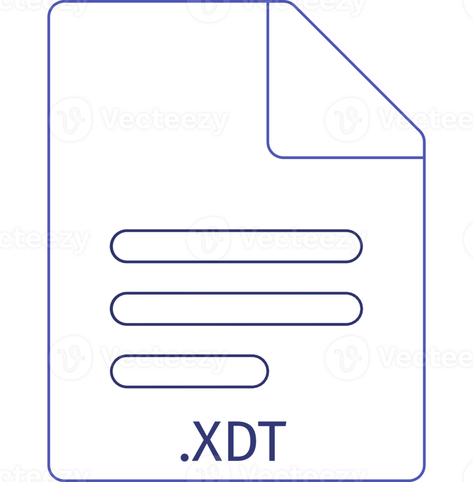 Xdt Black Empty Outline Doc Icon Design Element png