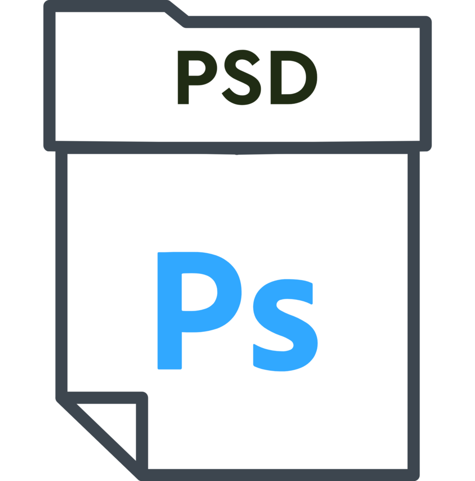 Creative File Format Minimal Icon With Thick Outline Graphic png