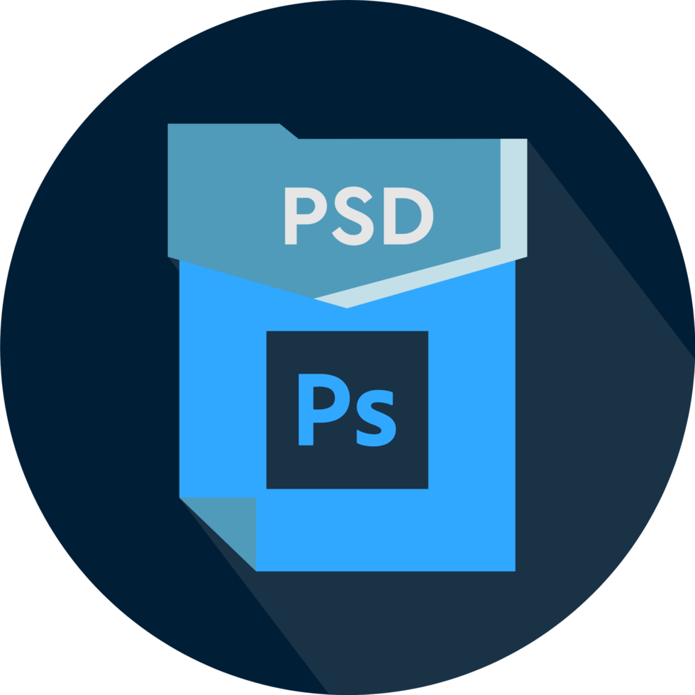 File Format Minimal Icon With Circular Shape Design Element png