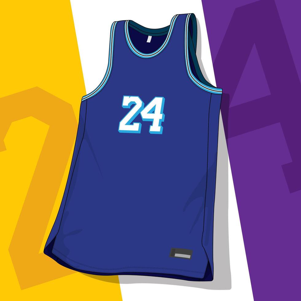 Mock up of basketball jersey design template apparel uniform vector