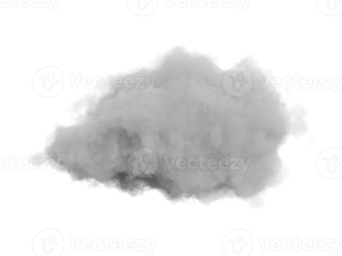 Cloud with soft smoke-like texture on a transparent background. png