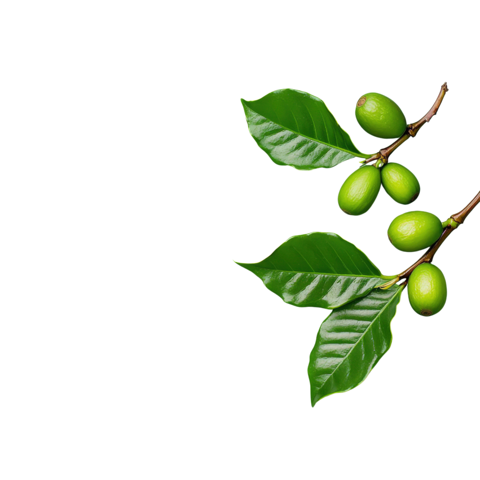 Coffee beans on a branch png
