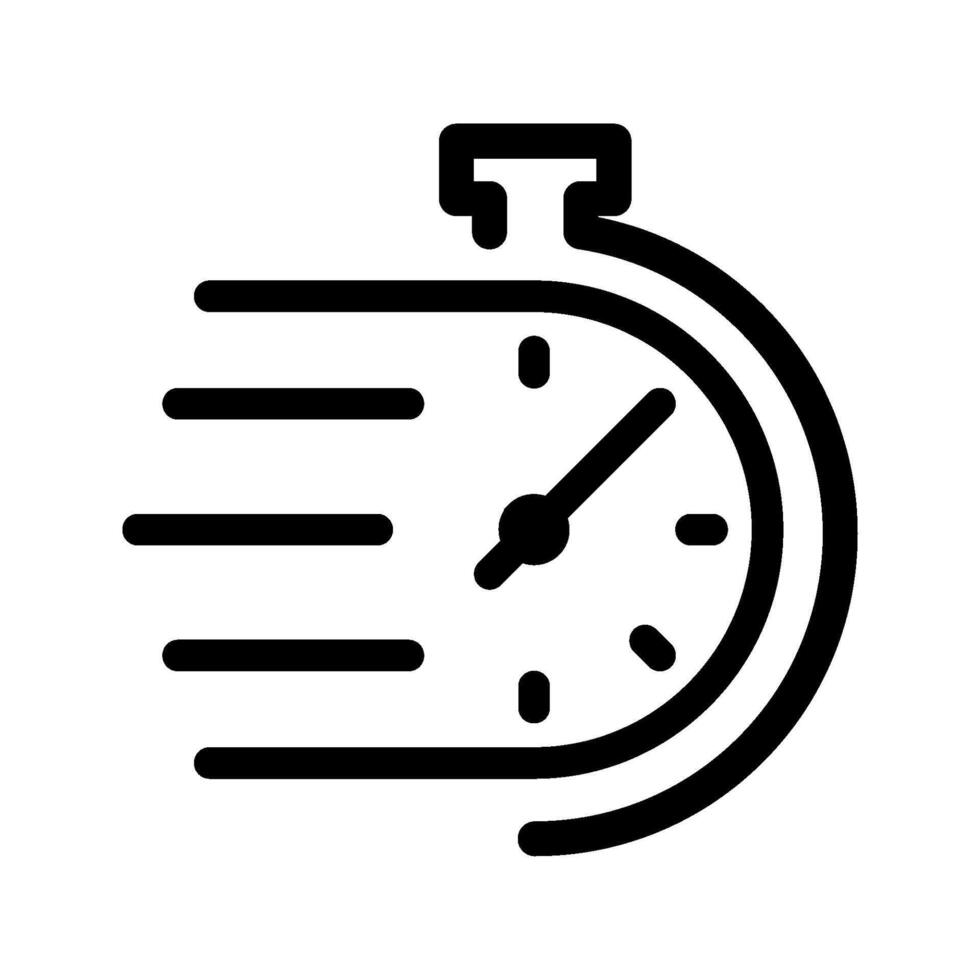Fast time icon for mobile concept and web design. illustration vector