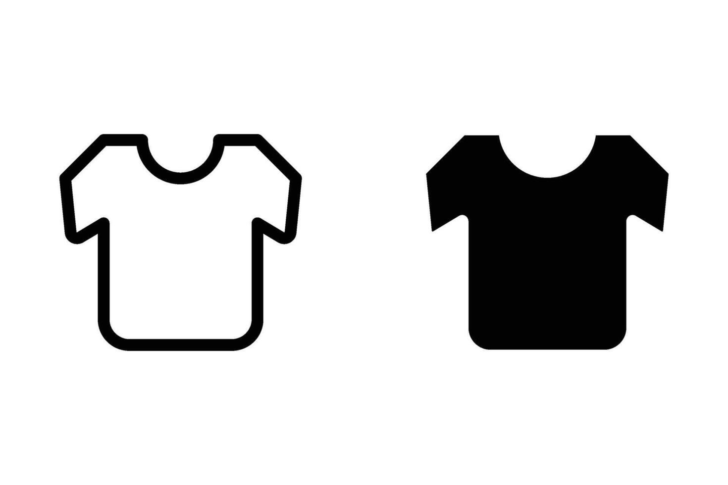 Shirt icon set. for mobile concept and web design. illustration vector