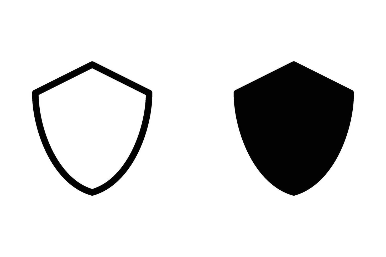 protective icon, shield icon on a white background. illustration vector