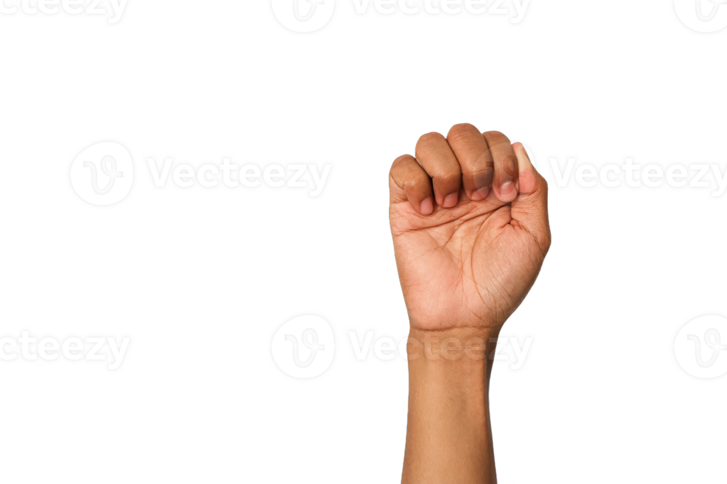 Brown Hand Clenched Fist Dark Background in image description for commercial use or other similar png