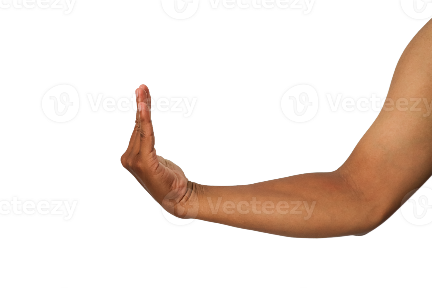 Brown Skin Hand Gesture Stop Sign Transparent Backgrounds In Image Format Containing Arm And Body png