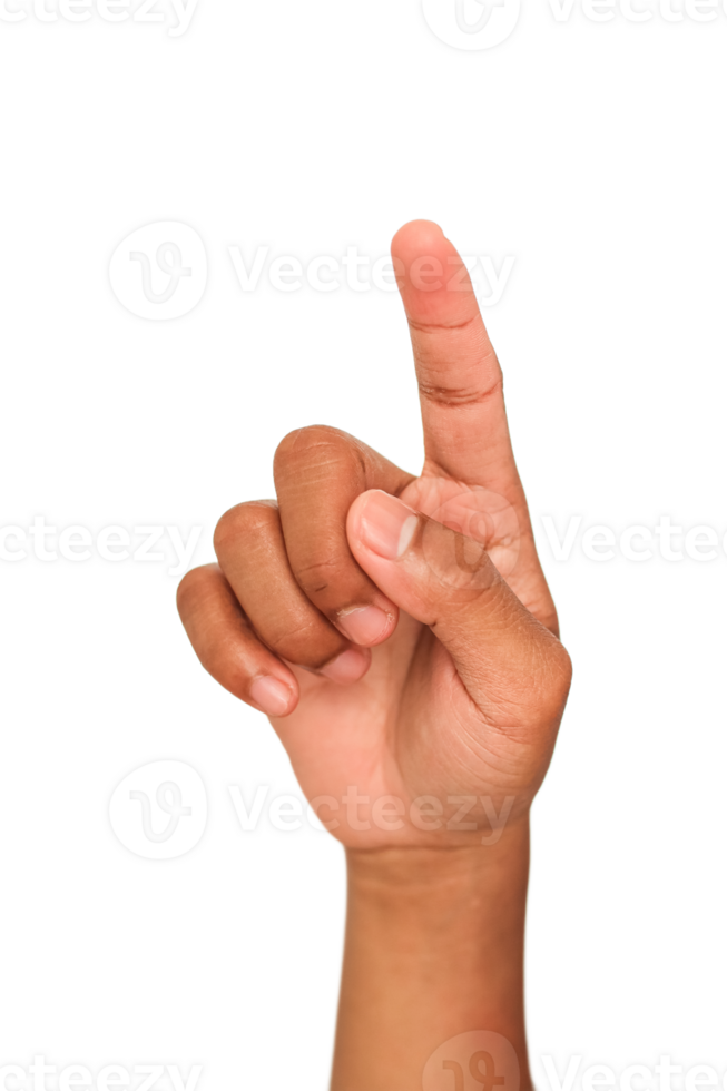 Brown Hand Pointing Upward on Transparent Background png