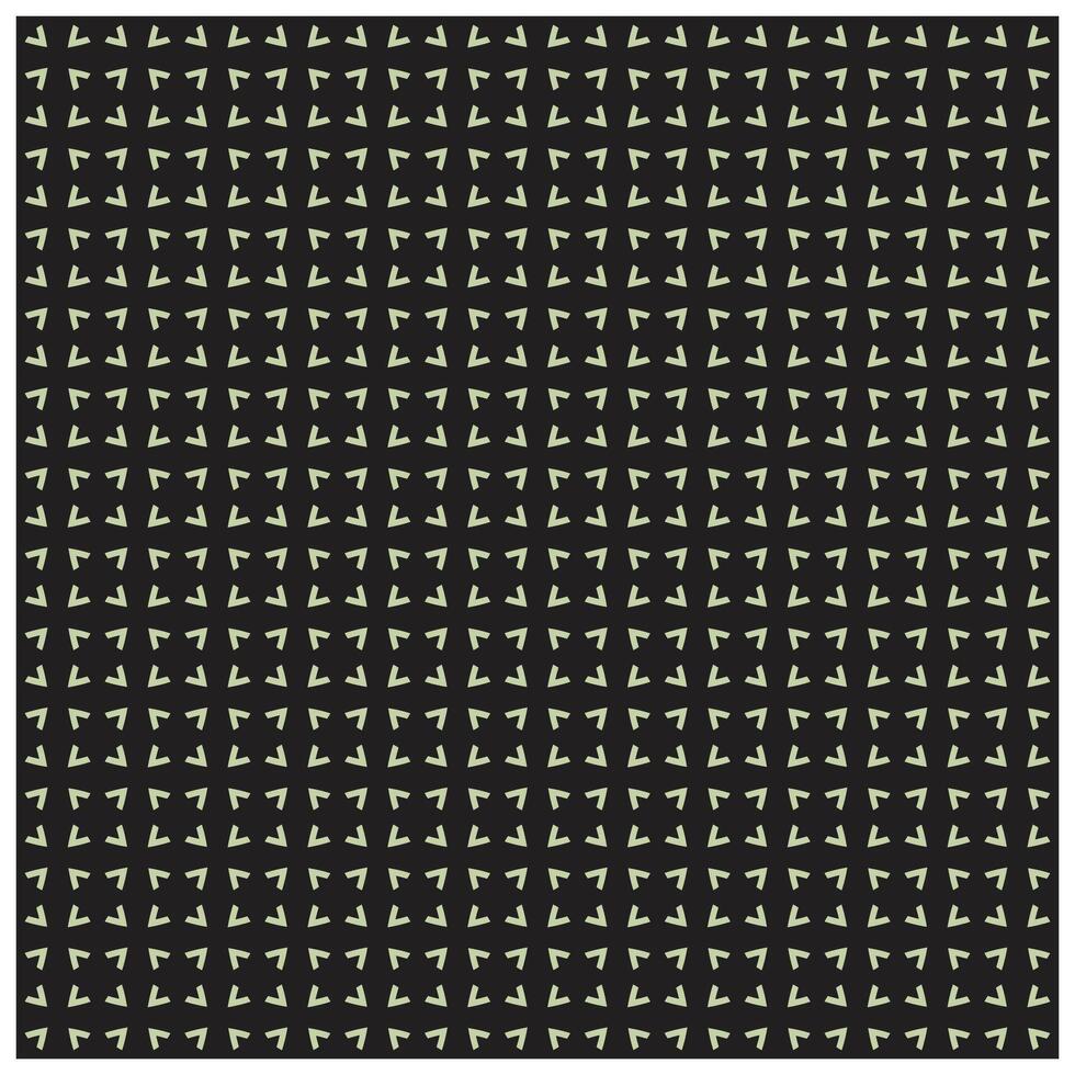 A geometric pattern of light green arrow shapes on a black background, densely arranged in a repeating grid formation. vector