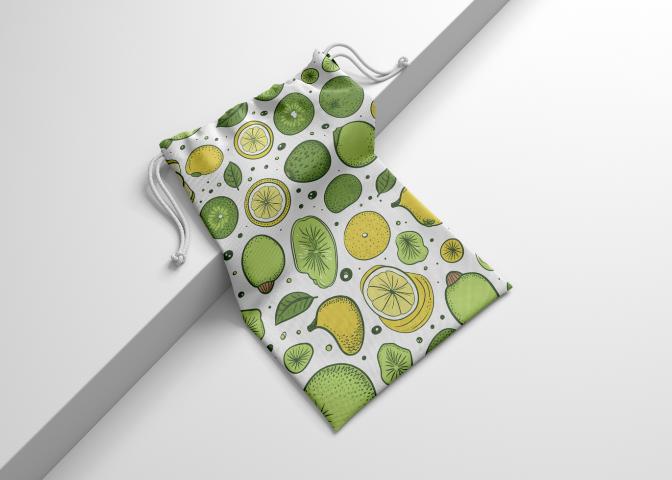 Draw string Gifts Bag Mockup psd