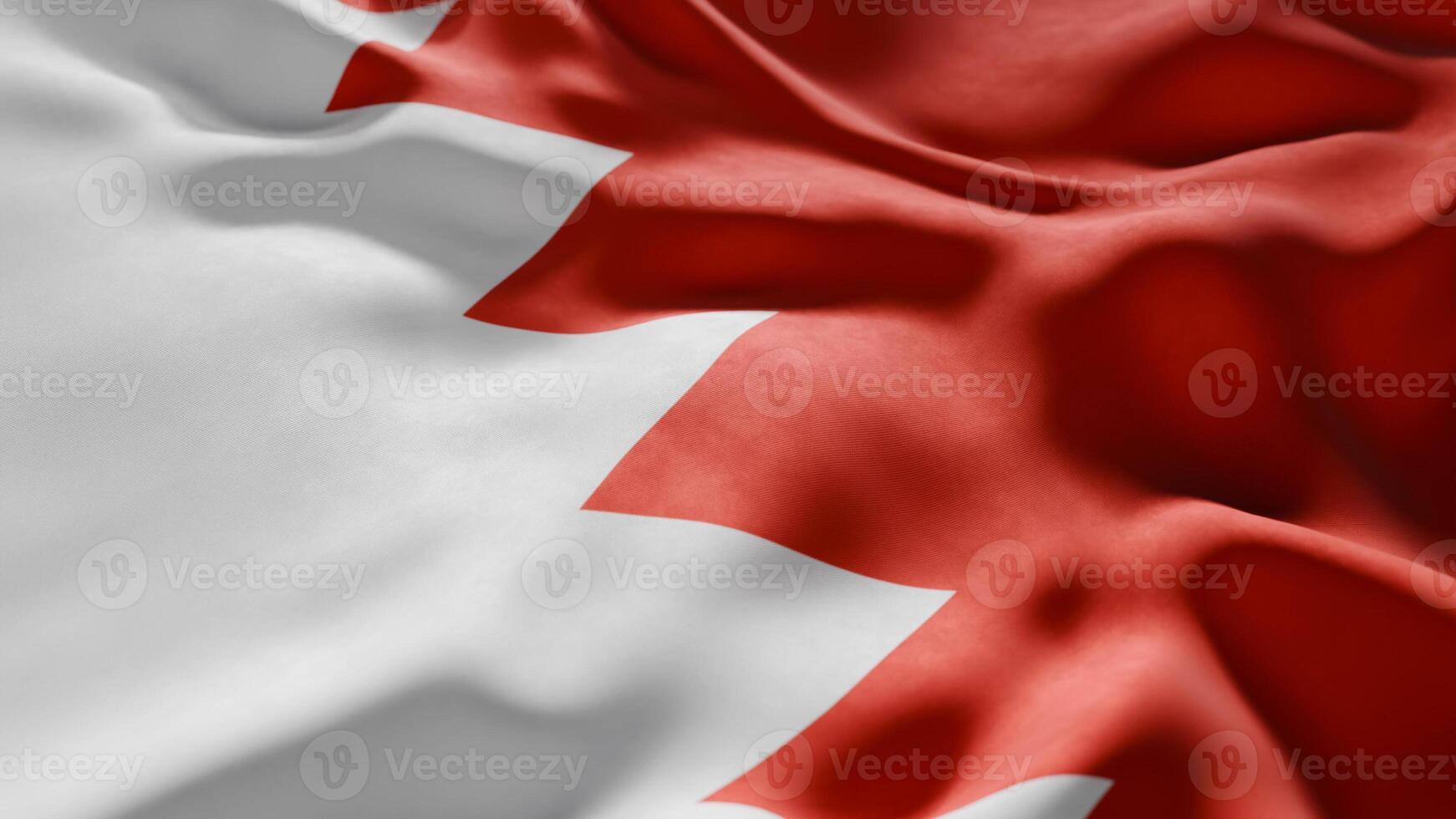 Close-up of Waving Bahrain flag photo