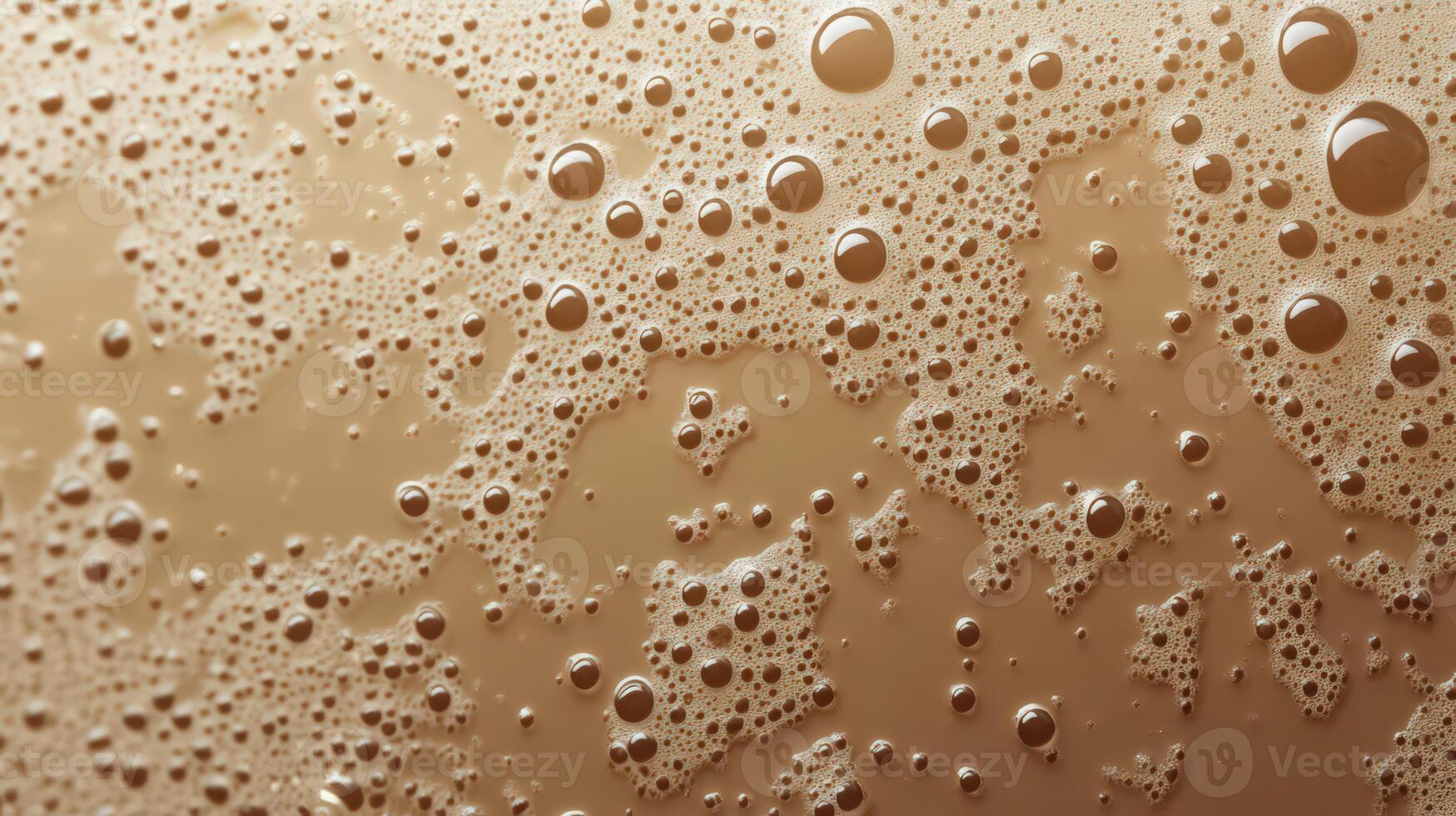 A close up of a brown surface with bubbles photo