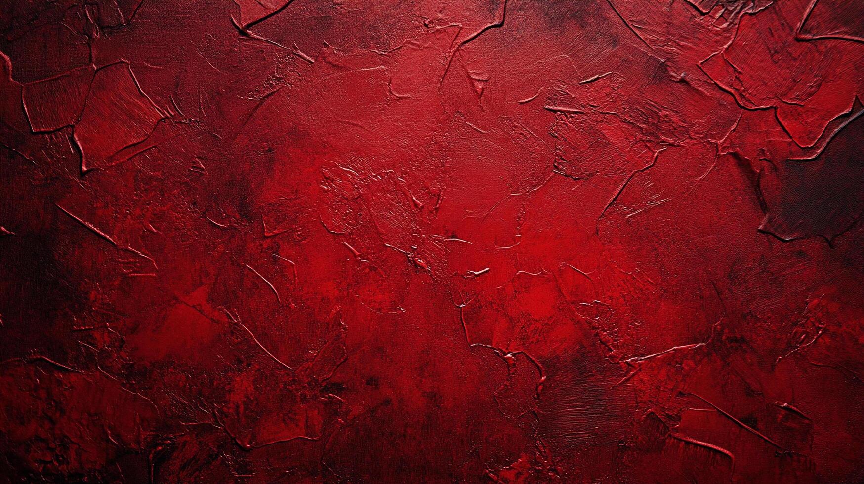 Intense crimson art with visible texture and depth. This image is suitable for backgrounds and abstract art projects, adding bold depth. photo