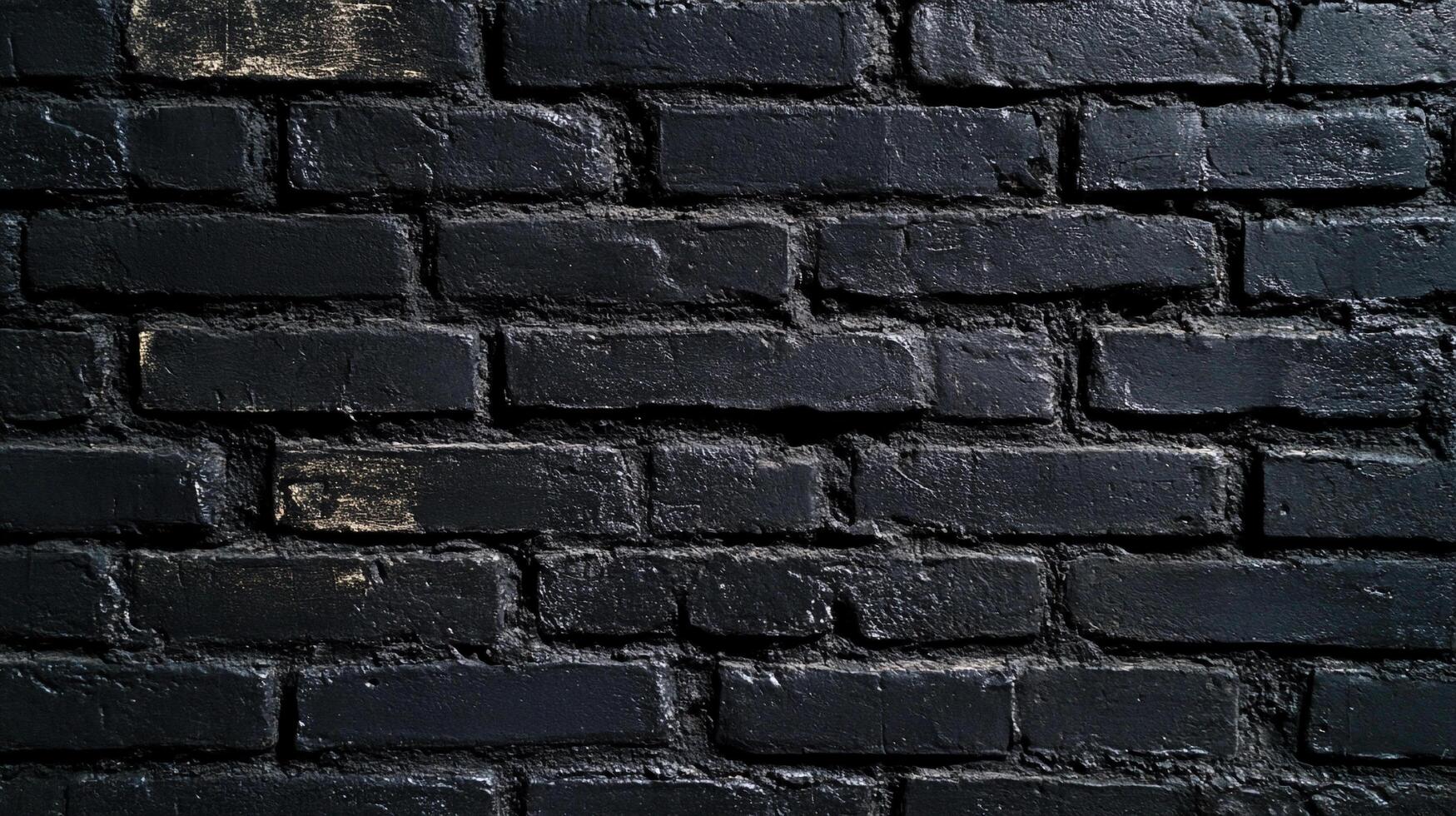 Monochromatic brickwork with deep black texture and subtle hints of aged metallic tones, creating a dramatic, urban aesthetic. photo