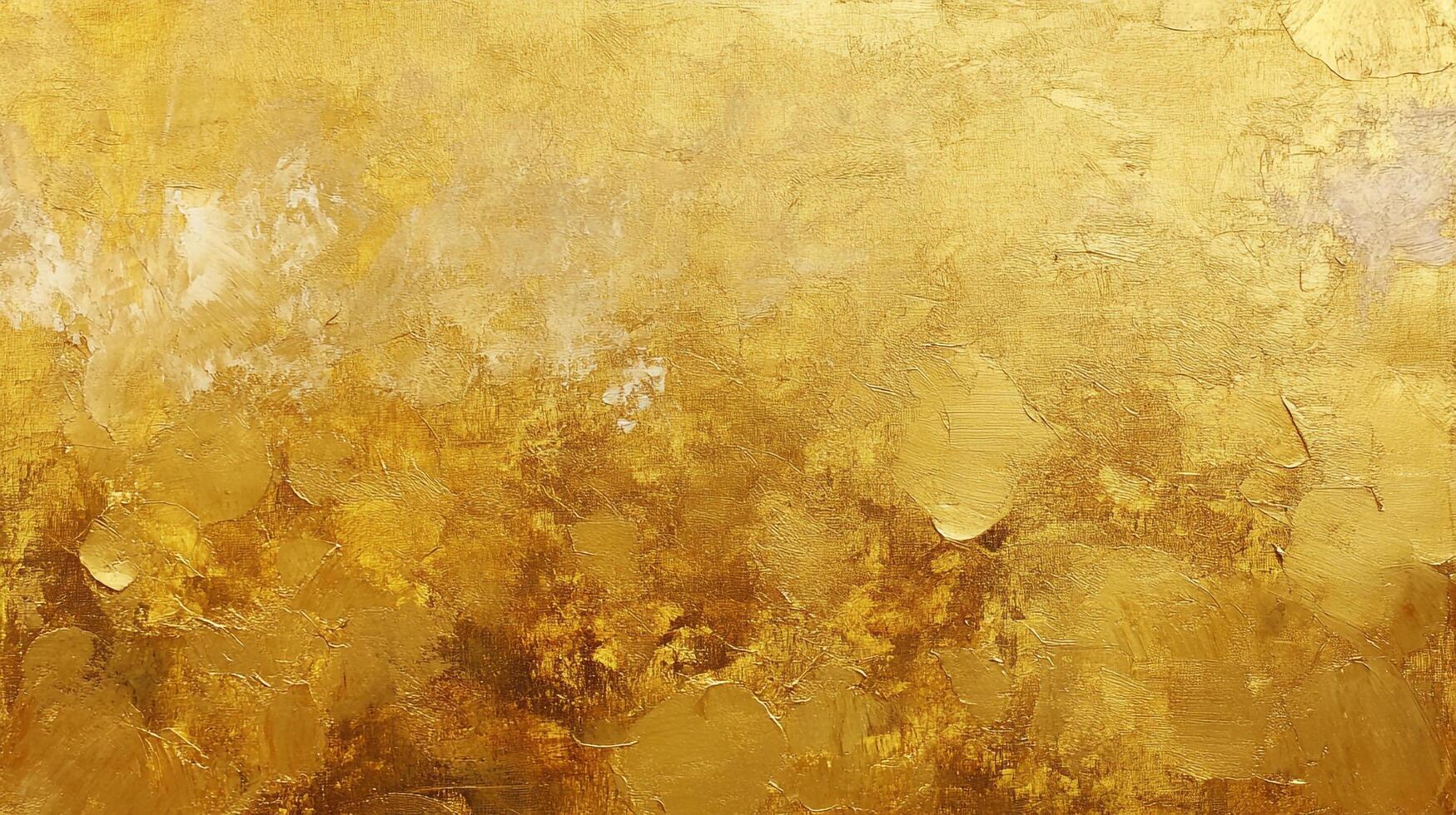 Golden hues cascade across the canvas, creating a textured and radiant surface with warm, inviting tones and abstract patterns. photo