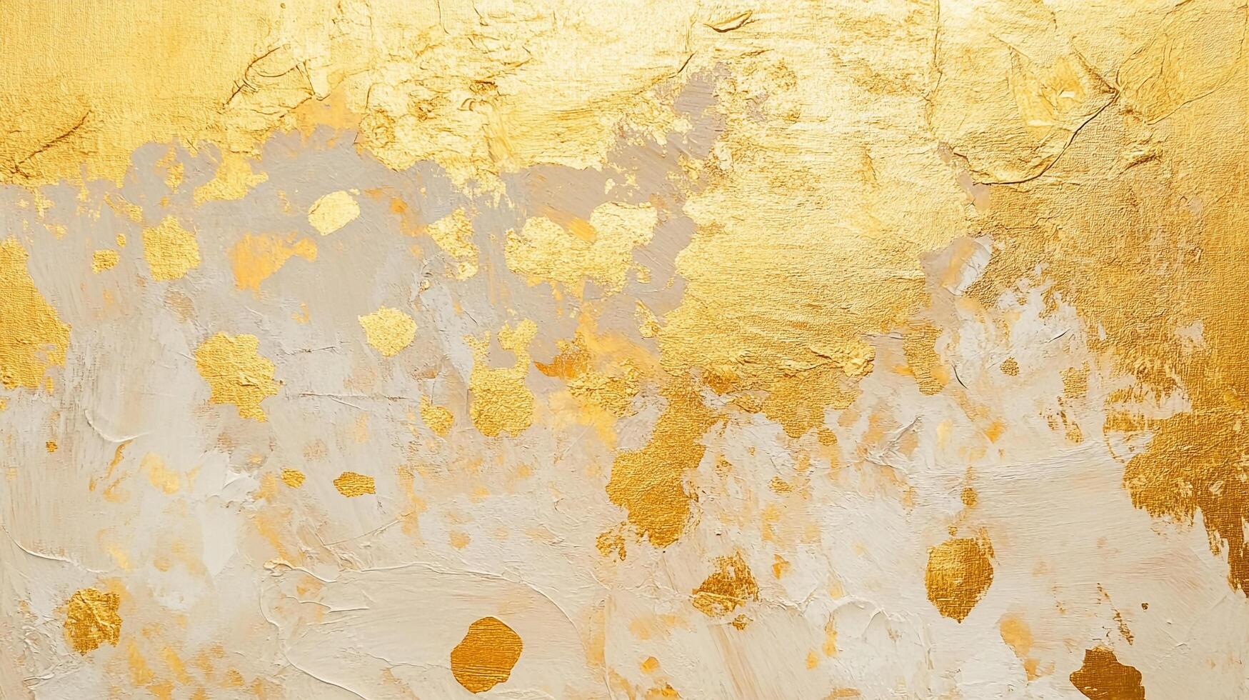 Textured gold and cream background with paint splashes and depth. Elegant surface is perfect for luxury design and backdrops. photo
