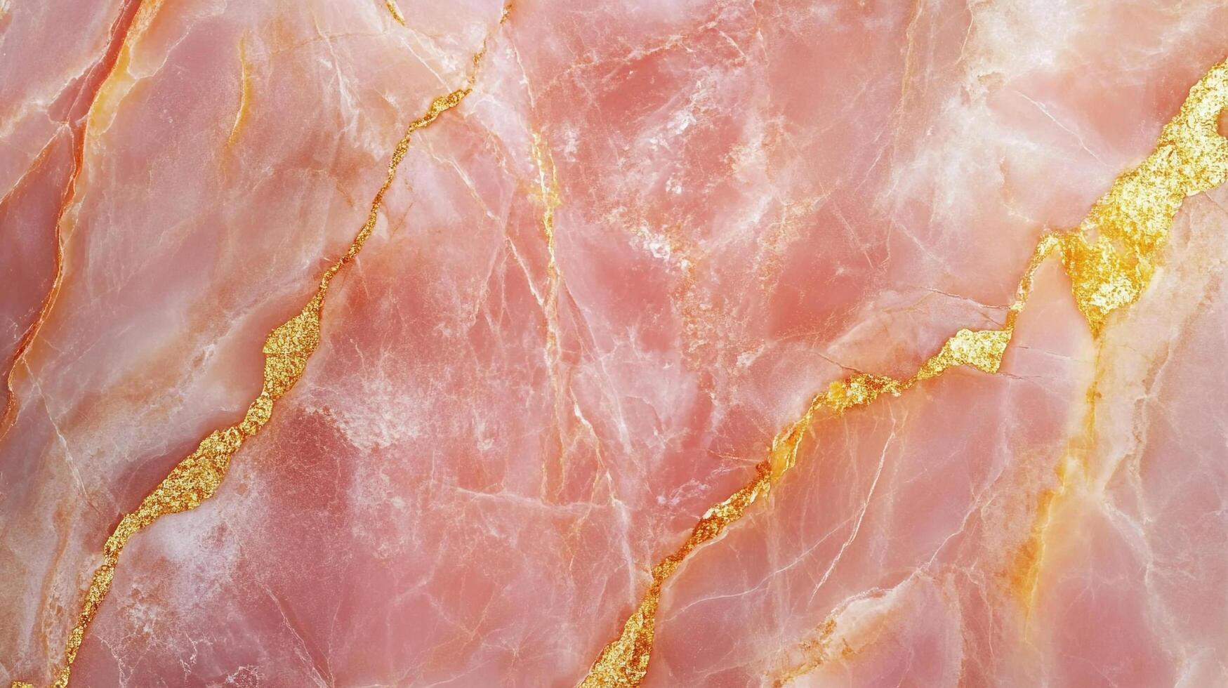 Pink marble with golden accents creates a luxurious texture that adds glamour and warmth to any interior design or artistic creation. photo
