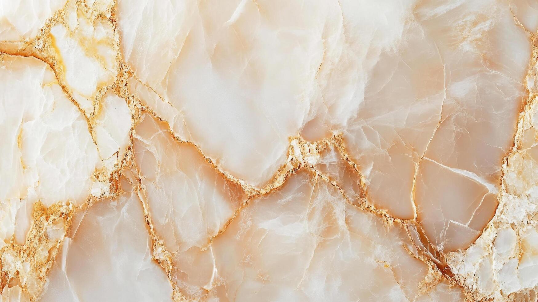 Abstract background showcasing the beauty of natural stone with intricate veins of gold against a soft, creamy marble-like texture. photo
