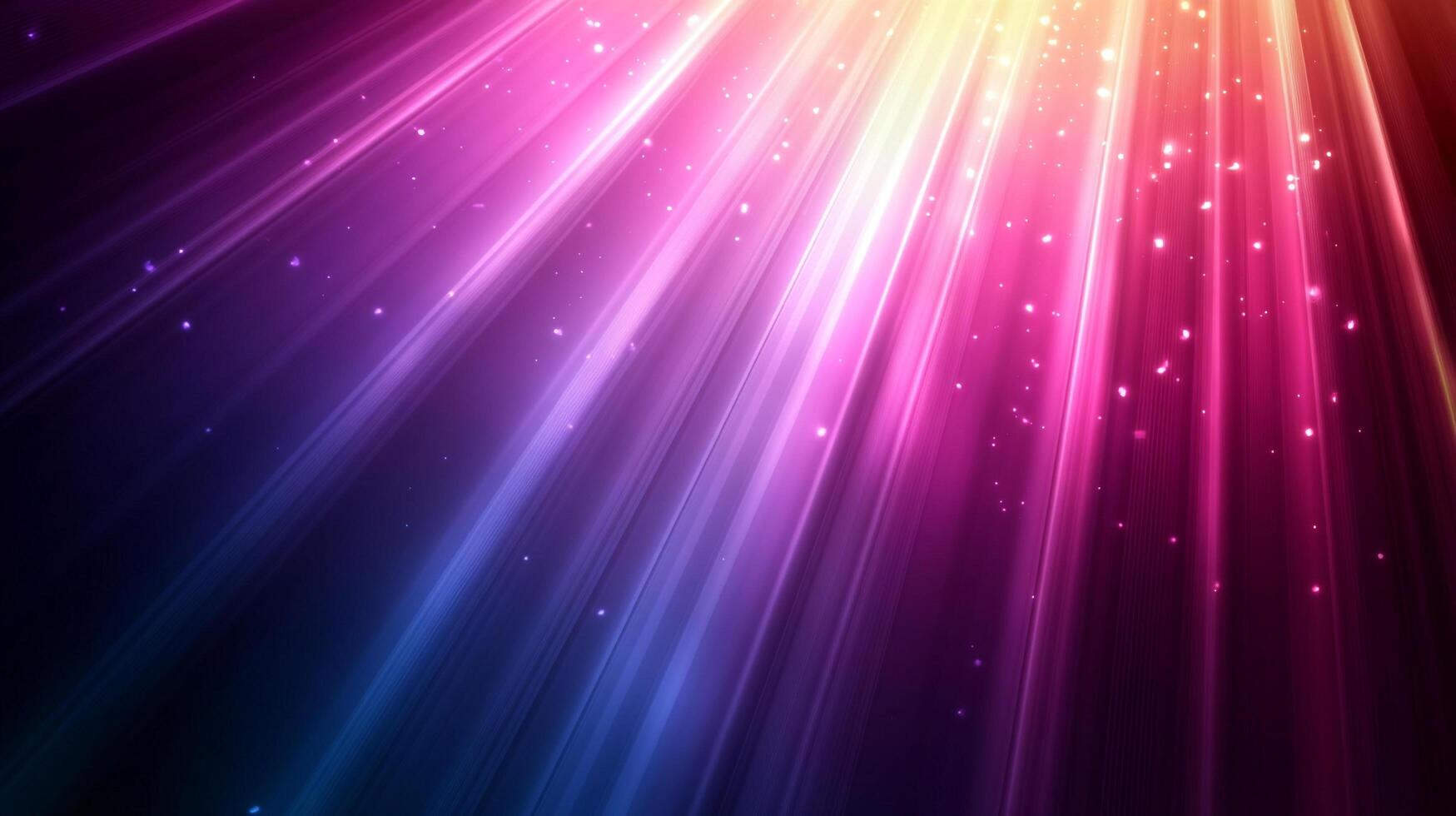A stunning burst of ethereal light paints a colorful spectrum with light rays, like an ethereal portal opening to a luminous dimension. photo