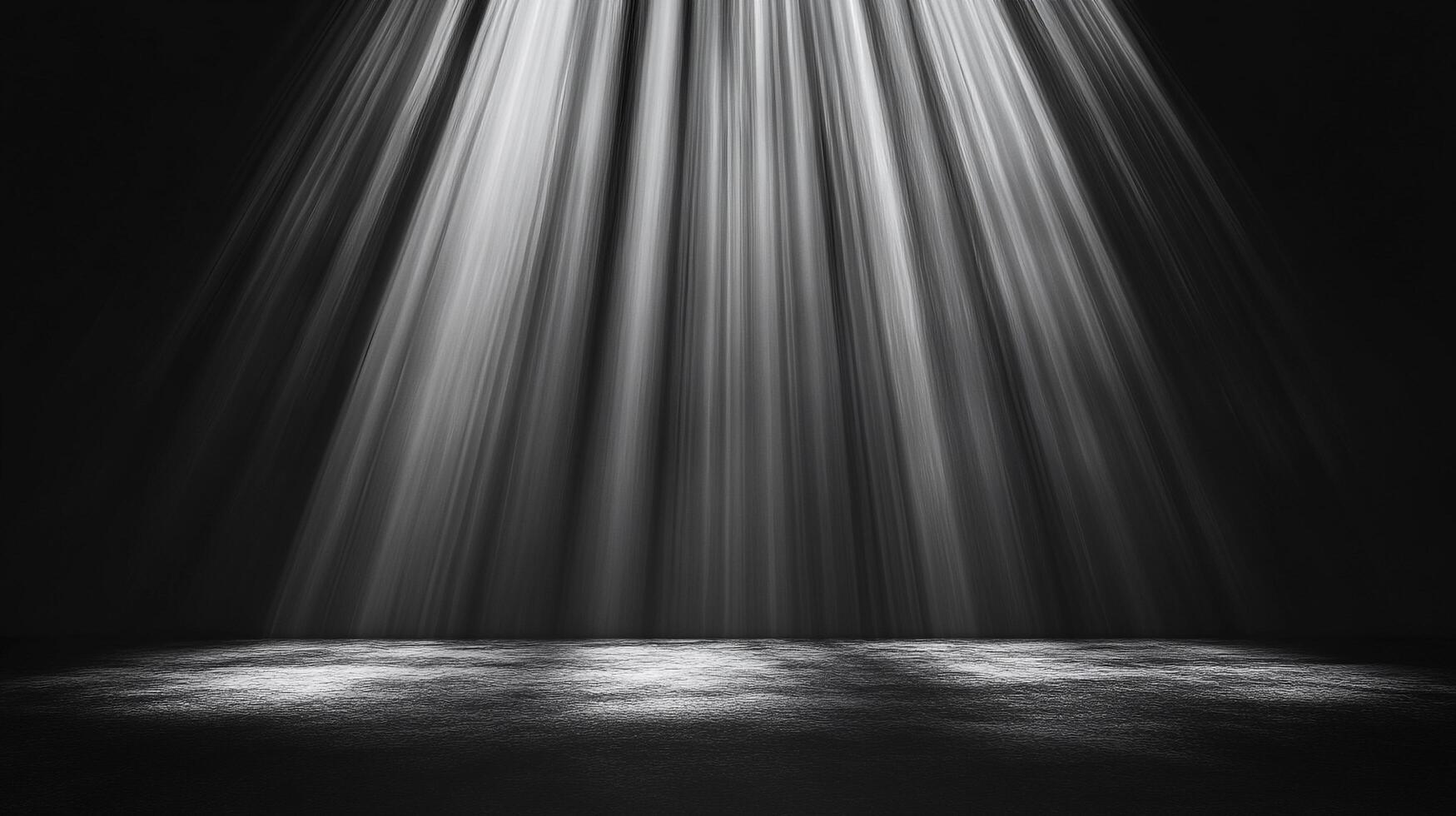 Dramatic lighting in a dark room, creating a striking visual effect. A contrast of bright light and shadow defines the scene. photo