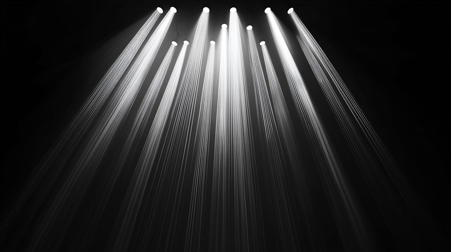 Rays of light pierce through darkness, illuminating a scene with a dramatic and theatrical flair, creating an atmosphere of suspense and wonder. photo